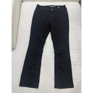 Lee Bootcut Jeans Womens 6P Black Regular Fit Mid Rise Stretch Denim‎ Excellent